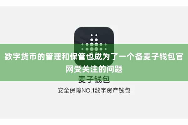 数字货币的管理和保管也成为了一个备麦子钱包官网受关注的问题