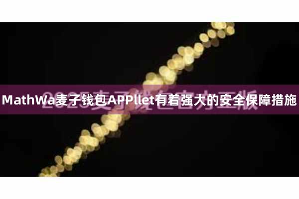 MathWa麦子钱包APPllet有着强大的安全保障措施