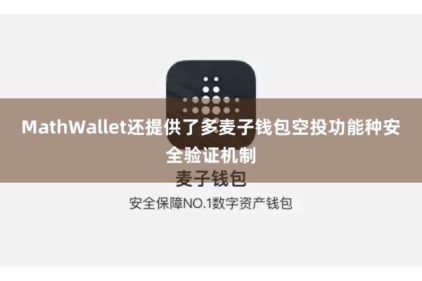 MathWallet还提供了多麦子钱包空投功能种安全验证机制